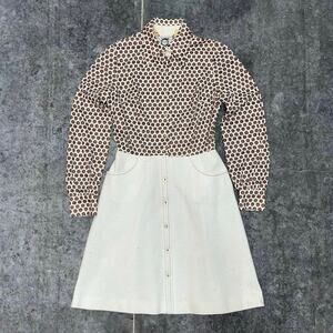 Vintage 70's Lane Floral Boho Dress Size 12